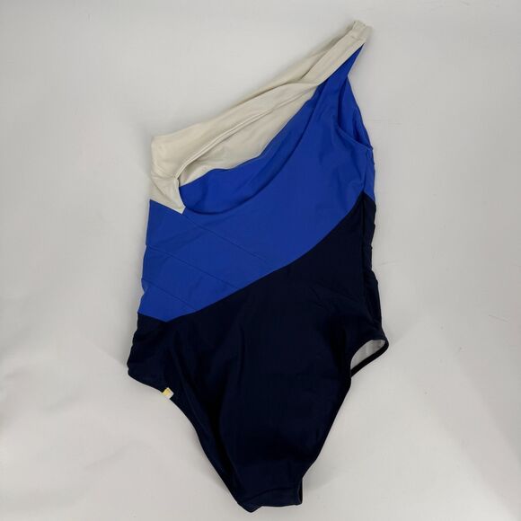Summersalt Sidestroke Swimsuit One Piece Colorblock Blue Resort Vacation Size 8 - Picture 4 of 11